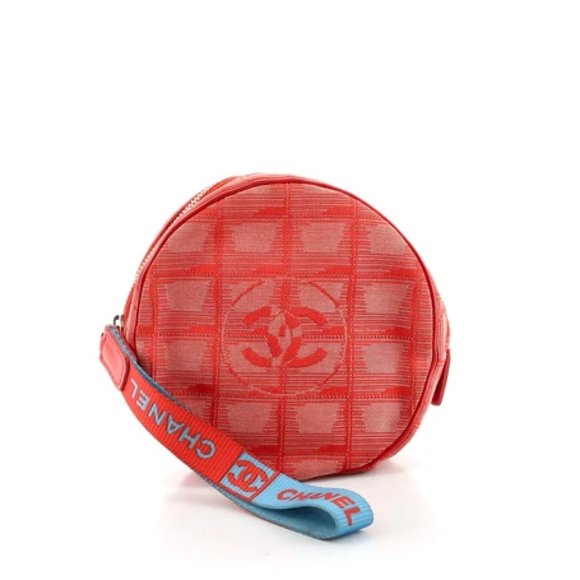 Chanel Travel Line Round Wristlet Nylon - Picture 1 of 11
